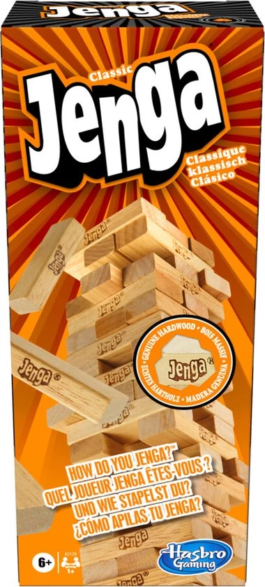Hasbro Gaming Jenga Classic - Actiespel 9 Hasbro Gaming Jenga Classic - Actiespel - Afbeelding 9