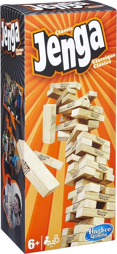 Hasbro Gaming Jenga Classic - Actiespel 2 Hasbro Gaming Jenga Classic - Actiespel - Afbeelding 2