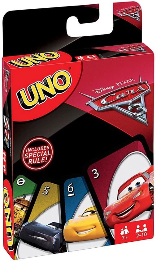 Mattel Games UNO Cars 3 - Kaartspel - Engels - Duits - Frans - Spaans - Portugees 4 Mattel Games UNO Cars 3 - Kaartspel - Engels - Duits - Frans - Spaans - Portugees - Afbeelding 4