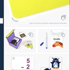 MiDeer Ik Leer Schrijven Woorden & Rekenen (2 Separate Sets) - Engelse Woorden Leren - Herbruikbare Pennen En Kaarten - 2 Verschillende Sets Pennen En Kaarten - Flash Card Voor Vroeg Onderwijs: Ik Leer Engelse Woordjes & Ik Leer Rekenen -kinderspellen Winkel 504x840