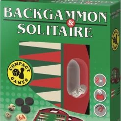 Jumbo Backgammon & Solitaire Reiseditie -kinderspellen Winkel 538x840