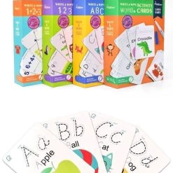 MiDeer Ik Leer Schrijven Woorden & Rekenen (2 Separate Sets) - Engelse Woorden Leren - Herbruikbare Pennen En Kaarten - 2 Verschillende Sets Pennen En Kaarten - Flash Card Voor Vroeg Onderwijs: Ik Leer Engelse Woordjes & Ik Leer Rekenen -kinderspellen Winkel 540x840