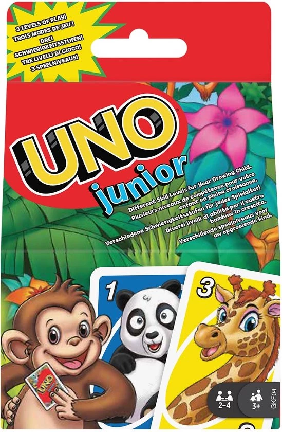 UNO Junior - Mattel Games - Engelstalig Kaartspel 1 UNO Junior - Mattel Games - Engelstalig Kaartspel