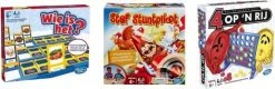 Hasbro Spellenbundel - 3 Stuks - Wie Is Het & Vier Op 'n Rij & Stef Stuntpiloot