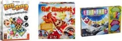 999 Games Spellenbundel - 3 Stuks - Keer Op Keer 2 & Levensweg Electronisch Bankieren & Stef Stuntpiloot