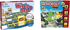 Hasbro Spellenbundel - 2 Stuks - Wie Is Het & Monopoly Junior