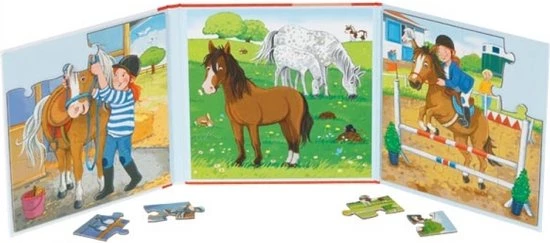 Goki Magnetisch Puzzelboek Paarden Rijstal - 40-delig 2 Goki Magnetisch Puzzelboek Paarden Rijstal - 40-delig - Afbeelding 2