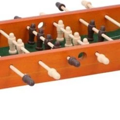 Oneiro S Luxe Mini Tafel Voetbal - Hout - Zomer Reizen Vliegtuig Spelletjes Spellen Reisspellen