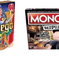 Hasbro Spellenbundel - 2 Stuks - Stratego Junior & Monopoly Valsspelereditie