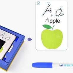 MiDeer Ik Leer Schrijven Woorden & Rekenen (2 Separate Sets) - Engelse Woorden Leren - Herbruikbare Pennen En Kaarten - 2 Verschillende Sets Pennen En Kaarten - Flash Card Voor Vroeg Onderwijs: Ik Leer Engelse Woordjes & Ik Leer Rekenen -kinderspellen Winkel 550x277 2