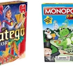 Hasbro Spellenbundel - 2 Stuks - Stratego Junior & Monopoly Junior