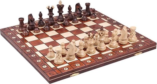 Chess The Game - Decoratief Schaakspel - GROOT Luxe Houten Schaakbord Met Decoratieve Schaakstukken - Bestseller!! 10 Chess The Game - Decoratief Schaakspel - GROOT Luxe Houten Schaakbord Met Decoratieve Schaakstukken - Bestseller!! - Afbeelding 10