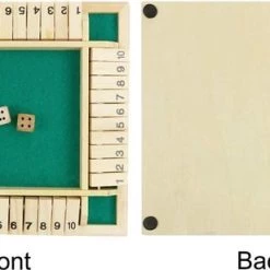 Deluxe HB Sluit De Doos - Zinaps Deluxe 4-Player Sluit De Doos Houten Tafel Game Classic Dice Game Board Toy, Brown- (WK 02127) -kinderspellen Winkel 550x308