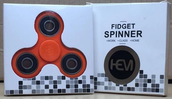 HEM Fidget Spinner Oranje Classic / Handspinner 3 HEM Fidget Spinner Oranje Classic / Handspinner - Afbeelding 3