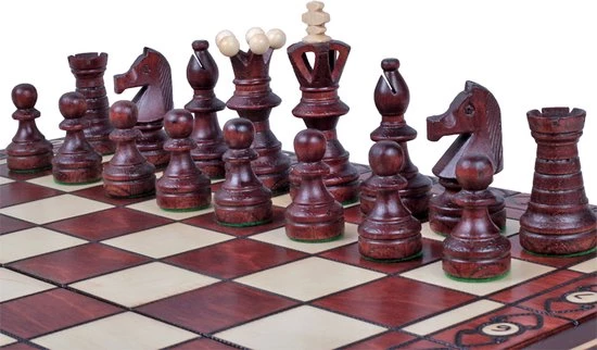 Chess The Game - Decoratief Schaakspel - GROOT Luxe Houten Schaakbord Met Decoratieve Schaakstukken - Bestseller!! 7 Chess The Game - Decoratief Schaakspel - GROOT Luxe Houten Schaakbord Met Decoratieve Schaakstukken - Bestseller!! - Afbeelding 7