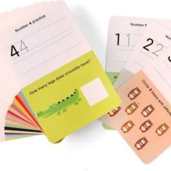 MiDeer Ik Leer Schrijven Woorden & Rekenen (2 Separate Sets) - Engelse Woorden Leren - Herbruikbare Pennen En Kaarten - 2 Verschillende Sets Pennen En Kaarten - Flash Card Voor Vroeg Onderwijs: Ik Leer Engelse Woordjes & Ik Leer Rekenen -kinderspellen Winkel 550x325 6