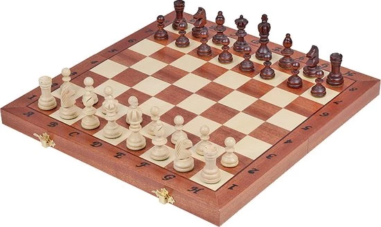 Chess The Game - Klassiek Schaakspel - Middelgroot Klassiek Houten Schaakbord Met Schaakstukken 5 Chess The Game - Klassiek Schaakspel - Middelgroot Klassiek Houten Schaakbord Met Schaakstukken - Afbeelding 5