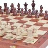 Chess The Game - Klassiek Schaakspel - Middelgroot Klassiek Houten Schaakbord Met Schaakstukken