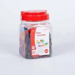 EDX - Transparant Gekleurde Chips (500 Stuks)