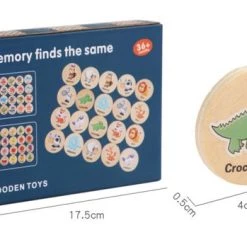 Wooden Toys Houten Memory Spel - 20 Delig - Memory Spelletjes Vanaf 3 Jaar - Houten Speelgoed - Schoencadeautjes Voor Kinderen - Fruit