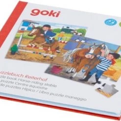Goki Magnetisch Puzzelboek Paarden Rijstal - 40-delig