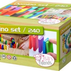 Isa's Friends Domino Stenen Set Hout 240pcs - XL Dominoset Incl. 4 Elementen -kinderspellen Winkel 550x359