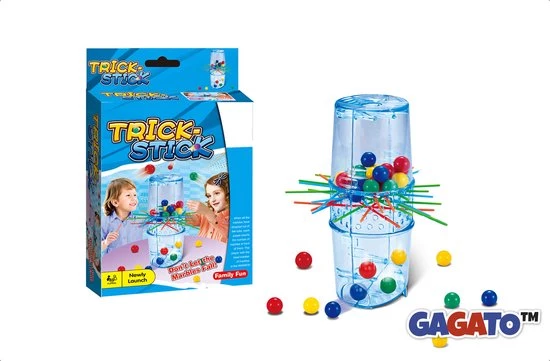 Gagato Trick Stick - Gezelschapsspel - Speelgoed Feest Spel - Spellen Voor Kinderen - 4-10 Jaar - 2 Tot 4 Spelers - Reisspel 2 Gagato Trick Stick - Gezelschapsspel - Speelgoed Feest Spel - Spellen Voor Kinderen - 4-10 Jaar - 2 Tot 4 Spelers - Reisspel - Afbeelding 2