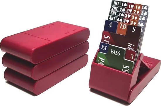 HOT Games Bridge Bieding-Box-Set 4 St.inklapbaar 1 HOT Games Bridge Bieding-Box-Set 4 St.inklapbaar