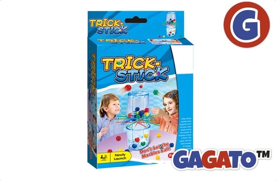 Gagato Trick Stick - Gezelschapsspel - Speelgoed Feest Spel - Spellen Voor Kinderen - 4-10 Jaar - 2 Tot 4 Spelers - Reisspel 1 Gagato Trick Stick - Gezelschapsspel - Speelgoed Feest Spel - Spellen Voor Kinderen - 4-10 Jaar - 2 Tot 4 Spelers - Reisspel