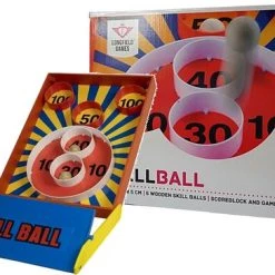 Engelhart Games Kermis Skeeball / Skillball Spel Inclusief 5 Houten Ballen