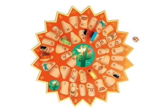 Scratch Ganzenbord Junior 35 Cm Hout Oranje 5-delig 2 Scratch Ganzenbord Junior 35 Cm Hout Oranje 5-delig - Afbeelding 2