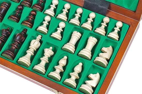Chess The Game - Klassiek Schaakspel - Middelgroot Klassiek Houten Schaakbord Met Schaakstukken 6 Chess The Game - Klassiek Schaakspel - Middelgroot Klassiek Houten Schaakbord Met Schaakstukken - Afbeelding 6