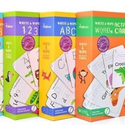 MiDeer Ik Leer Schrijven Woorden & Rekenen (2 Separate Sets) - Engelse Woorden Leren - Herbruikbare Pennen En Kaarten - 2 Verschillende Sets Pennen En Kaarten - Flash Card Voor Vroeg Onderwijs: Ik Leer Engelse Woordjes & Ik Leer Rekenen -kinderspellen Winkel 550x367 22