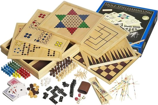Philos Houten Spellen Verzameling, 100 1 Philos Houten Spellen Verzameling, 100