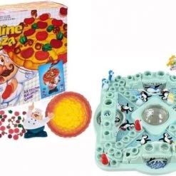 Arcade Familie Spellen Pizza Balansspel Behendigheidsspel Actiespel & Pingu N Race | Evenwichtsspel | Gezelschapsspel Voor Kinderen En Volwassenen | Educatief Spel | Plezier Verzekerd