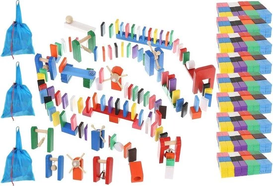 Kruzzel Mega XXL Dominostenen Set Hout - 1131-Delig - Diverse Kleuren - Met Bewaartas - Voor Jong En Oud - Vloerspel - Tijdverdrijf - Speelgoed - Alle Leeftijden - Voor Het Hele Gezin - Lachen - Klassiek Spel - Teamspel - Gezelschapsspel 3 Kruzzel Mega XXL Dominostenen Set Hout - 1131-Delig - Diverse Kleuren - Met Bewaartas - Voor Jong En Oud - Vloerspel - Tijdverdrijf - Speelgoed - Alle Leeftijden - Voor Het Hele Gezin - Lachen - Klassiek Spel - Teamspel - Gezelschapsspel - Afbeelding 3