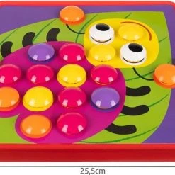 Iso Trade Leerzaam Mozaïek Druk Knoppen Kleuren Spel Met 45 Gekleurde Druk Knop Kralen En 12 Verschillende Plaatjes -kinderspellen Winkel 550x384 1