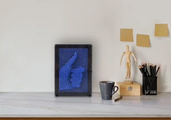 Relaxdays Pin Art 3D - Spijkerspel - Gekleurde Pinnen - 3D-afdrukken - Pinpression - Groen 5 Relaxdays Pin Art 3D - Spijkerspel - Gekleurde Pinnen - 3D-afdrukken - Pinpression - Groen - Afbeelding 5