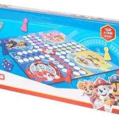 Nickelodeon - Paw Patrol Ludo - Blauw - 2 Tot 4 Spelers - 32 X 32 Cm - Vanaf 3 Jaar - Kerst & Sinterklaas Cadeautjes - Cadeau - Kado