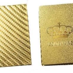 Waterpoof PVC Speelkaarten - Cadeau - 54 Delig - Golden King - Goud