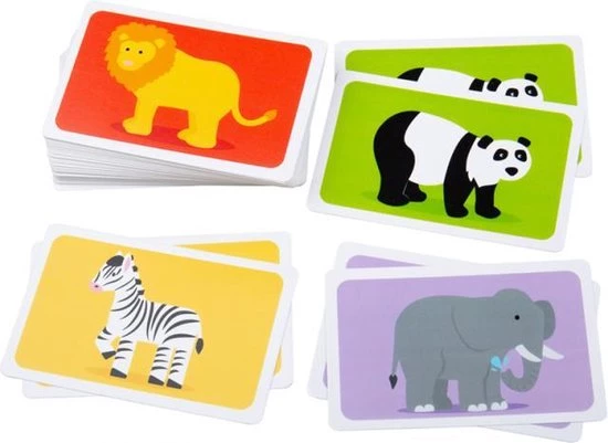 BIGJIGS Snap Kaarten - Wilde Dieren - Kaartspel 1 BIGJIGS Snap Kaarten - Wilde Dieren - Kaartspel