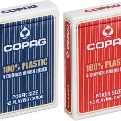 COPAG Poker Speelkaarten Blauw 4 Hoeken