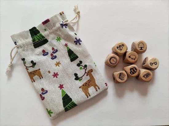 Merkloos Verhaaldobbelstenen - 9 Houten Dobbelstenen Met Plaatjes - Inclusief Handig Opbergzakje - Stimuleert De Taalontwikkeling - Woordenschat - Spelvorm - Voor Kinderen - Educatief Materiaal - Voor Zowel Op School Als Thuis 2 Merkloos Verhaaldobbelstenen - 9 Houten Dobbelstenen Met Plaatjes - Inclusief Handig Opbergzakje - Stimuleert De Taalontwikkeling - Woordenschat - Spelvorm - Voor Kinderen - Educatief Materiaal - Voor Zowel Op School Als Thuis - Afbeelding 2