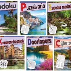 Boek Specials Nederland 6x Puzzelblok Diverse Puzzels