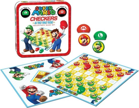 Nintendo Super Mario Checkers Collectors Game Set 2 Nintendo Super Mario Checkers Collectors Game Set - Afbeelding 2