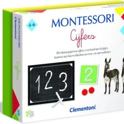 Clementoni - Cijfers Montessori - Educatief Spel, Montessori Speelgoed 4 Jaar