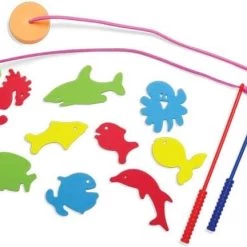 Edushape Badspeelgoed Vis Plezier - 4 Hengels & 36 Vissen In Doos