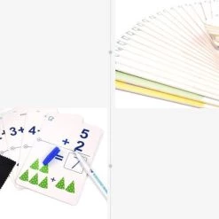 MiDeer Ik Leer Schrijven Woorden & Rekenen (2 Separate Sets) - Engelse Woorden Leren - Herbruikbare Pennen En Kaarten - 2 Verschillende Sets Pennen En Kaarten - Flash Card Voor Vroeg Onderwijs: Ik Leer Engelse Woordjes & Ik Leer Rekenen -kinderspellen Winkel 550x437 3