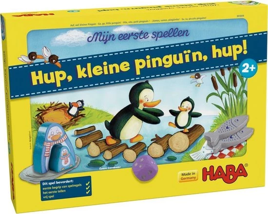 Haba Mijn Eerste Spellen - Hup, Kleine Pinguïn, Hup! 301844 1 Haba Mijn Eerste Spellen - Hup, Kleine Pinguïn, Hup! 301844