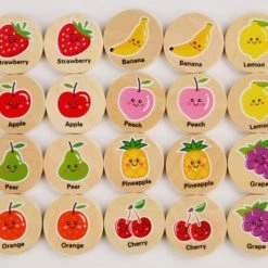 Wooden Toys Houten Memory Spel - 20 Delig - Memory Spelletjes Vanaf 3 Jaar - Houten Speelgoed - Schoencadeautjes Voor Kinderen - Fruit -kinderspellen Winkel 550x460 2